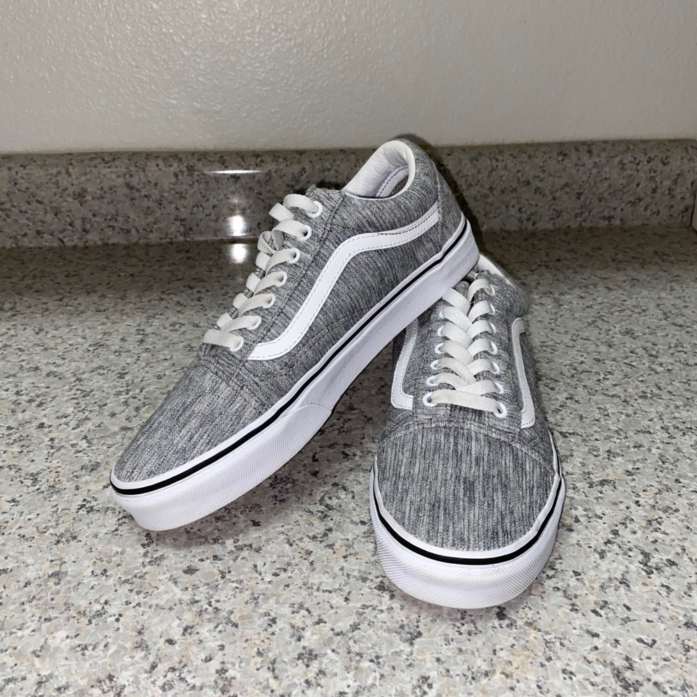 Vans Old Skool Shoes gray & white textured